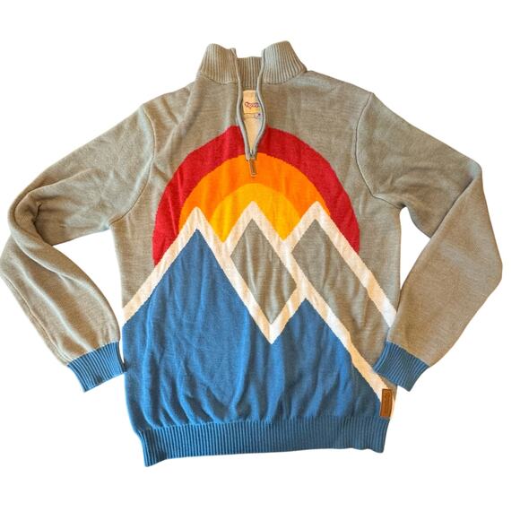 Tipsy Elves FIRST RUN SWEATER Ski Apres Retro look unisex m-large w-xl - Picture 2 of 7